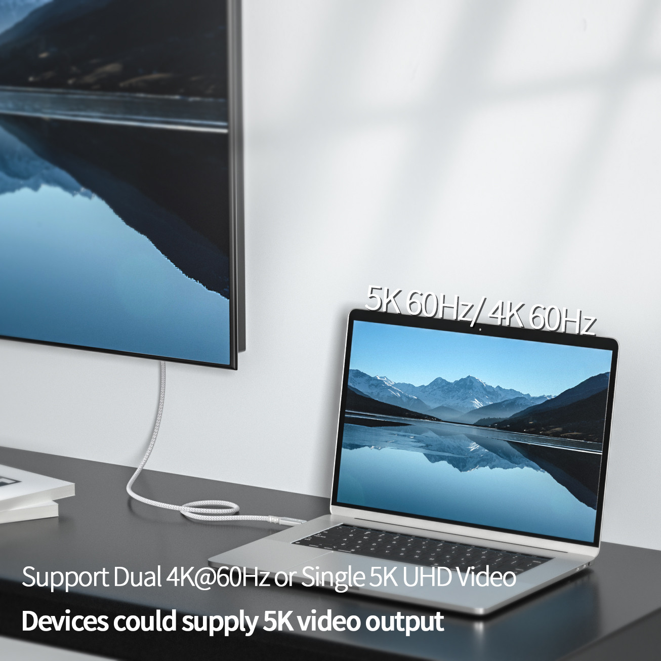 US$ 33.99 - Fasgear Thunderbolt 3 Cable, 40Gbps / 100W (5A/20V