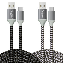 Fasgear 2 Pack 3m/10ft USB A to USB C Cable, Quick Charge, Samsung Fast Charging