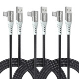 Fasgear 1.8m/6ft USB to USB C 90 Degree Cable, Quick Charge, Samsung Fast Charging
