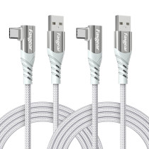 Fasgear 1.8m/6ft USB to USB C 90 Degree Cable, Quick Charge, Samsung Fast Charging