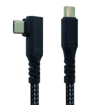 Type C to Type C 90 Degree Cable, USB 3.1 Gen 2 (FG-CC2190)