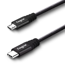 Fasgear 0.3m USB C to Micro USB 2.0 Cable (Black)