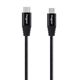 Fasgear 0.3m USB C to Micro USB 2.0 Cable (Black)