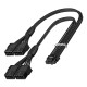 Fasgear PCI-e 5.0 Extension Cable: 16Pin(12+4) Male to PCIE 5.0 4x8(6+2) Pin Female Sleeved Extension Cable, 40cm 12VHPWR Cable Compatible for GPU GeForce RTX 3090Ti & RTX 4080 4090