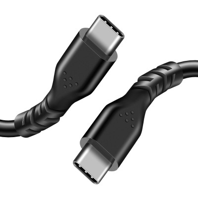 Netgear USB-A To Type-C Charging Cable - 2 Feet Long, Black (Model 322-10170-01)