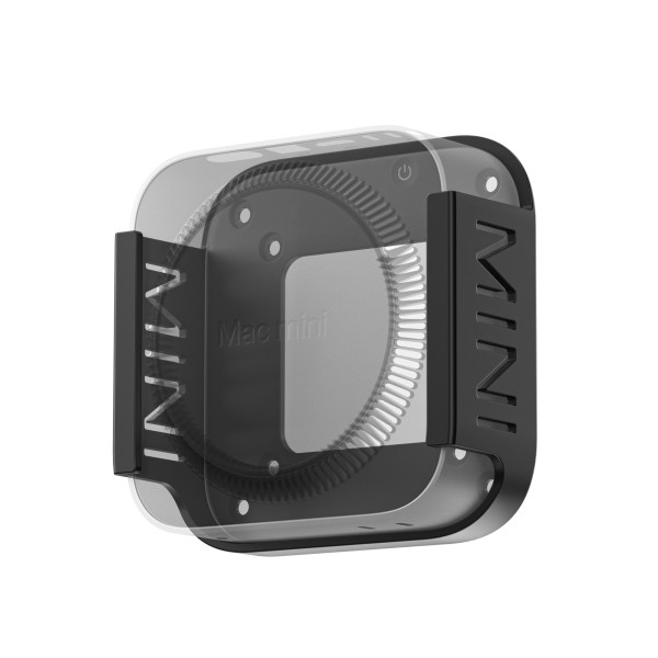 Fasgear Mac mini 2024 Under Desk Mount - VESA Mount 75x75mm 100x100mm, Wall Mounting Bracket, Durable ABS Mac mini M4/M4 Pro Accessories