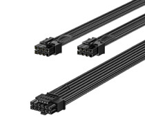 Fasgear PCIe 5.0 Power 12v-2x6 Cable 70cm for Modular PSU - 16pin (12+4) 12VHPWR Connector for RTX 5070 Ti, 4080, 4090, 4070Ti, 3090Ti