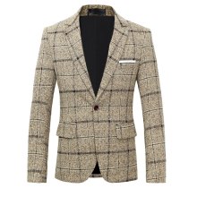 Хавар, намрын эрэгтэй судалтай Blazer Гуалиг загвартай эрэгтэй пиджак  Ази хэмжээтэй M M L XL XXL XXXL XXXXL XXXXXL загварууд