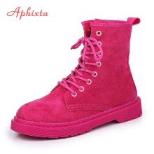 Aphixta загварын шагай нь эмэгтэй гутал, хавтгай өсгийтэй гутал эмэгтэй платформ PU арьсан гутал нэхсэн тор гутал