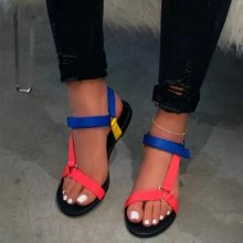 NouC INS HOTSELL 2020 Эмэгтэй шагай оосортой шаахайн зуны Бага өсгийтэй гутал Гутлын энгийн гутал Гутлын наран шарлагын сандал Нэмэлт хэмжээ 38-42