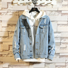 Denim Хүрэмтэй Эрэгтэйчүүдийн Хавар, Намрын Хүрэм 2020 Оны Шинэ Солонгос Хувилбар Нь Гоёмсог Сул Чөлөөт Эрэгтэйчүүдийн Хаврын Хувцас