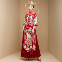 Xiuhe Хувцасны Сүйт Бүсгүй 2020 Оны Шинэ Хуримын Даашинз Хятадын Xiuhe Зуны Гэрлэлт 2019 Даашинз Hexiu Хувцас Кимоно Эмэгтэй Шоу