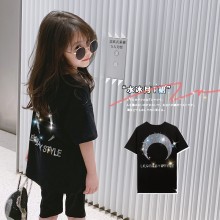 Leobaby Эцэг Эх, Хүүхдийн Богино Ханцуйтай Футболк 2020 Оны Шинэ Халуун Алмазан Футболк Цэвэр Улаан Эмэгтэйчүүдийн Хагас Ханцуйтай Футболк Банзал