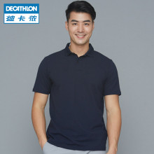 Decathlon Поло Цамц Эрэгтэй Богино Ханцуйтай Поло Эрэгтэй Зуны Lapel Футболк Хатуу Өнгө Том Хэмжээтэй Сул Урсгал Нь Inesis