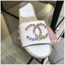 Chanel Chanel Эмэгтэйчүүдийн Гутал Хаврын Эхэн Сарын 20-Р Сар Шинэ Хавтгай Сүрэл Сүрэл Үхрийн Малгай, Гэрийн Гулсмал Өрөм