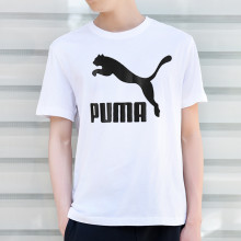 Puma Hummer Эрэгтэй Эмэгтэйчүүдийн 2020 Оны Зуны Шинэ Энгийн Спортын Хос Хос Дугуй Хүзүү Богино Ханцуйтай Футболк 579405-02