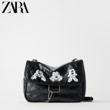 Disney Mickey Mouse-Ийн Zara Шинэ Эмэгтэй Цүнх © Хэвлэмэл Зөөлөн Зөөлөн Хөндлөн Цүнх