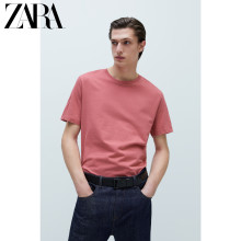 Zara Шинэ Эрэгтэй Шулуун, Шулуун Шулуун Суурь Суурь Дугуй Дугуй Хүзүү Богино Ханцуйтай Футболк