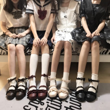 Шинэ Жинхэнэ Хонины Өтгөний Анхны Lolita Гутал Японы Нэхсэн Тор Дугуй Толгой Оюутан Lolita Охидын Арьсан Гутал
