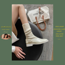 Jiaowenxi Савхин Эмэгтэйчүүдийн Гутал Нь Супер Галын Оймс Гутал Эмэгтэйчүүдийн Цэвэр Улаан Сунгах Дунд Зэргийн Оймс Гутал Коллеж Загварын Жижиг Савхин Гутал