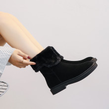 Цас Гутал Эмэгтэйчүүд 2020 Оны Шинэ Мартин Даавуун Гутал Намар, Өвлийн Оюутны Солонгос Зэрлэг Хилэн Зузаан Ёроолтой Богинохон Хоолой Гутал