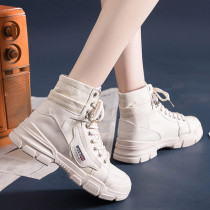 2020 Оны Өвлийн Шинэ Мартин Гутал Британийн Загварын Эмэгтэй Гутал Богино Гутал Цасан Гутал Богино Хоолой Зэрлэг Даавуун Гутал Цэвэр Улаан Инээдтэй Гутал