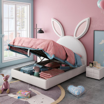Rabbit Bed Хүүхдийн Орны Охин Хүүхэлдэйн Нэг Ортой Охин Ins Салхи Нордикийн Гүнжийн Орны Охин Унтлагын Өрөөний Цэвэр Улаан Ор