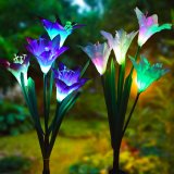 Нарны Гэрлүүд 4 Сараана Цэцгийн Дууриамал Гадаа Цэцэрлэгийн Гэрэлтүүлгүүд Led Цэцэрлэгийн Гэрлүүд Зүлгэн Дээрх Гэрлүүдийн Дэнжийн Зохион Байгуулалт