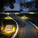 Led Гэрэлтдэг Симуляцийн Чулуун Чийдэн Гадаа Шөнийн Харагдац Шилэн Шилэн Бэхэлсэн Хуванцар Ландшафтын Гэрэл Ус Нэвтрүүлдэггүй Парк Вилла Хашаанд Зүлгэн Дээрх Чийдэн
