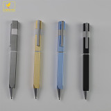 platode and square shaped metal custom pen ball pen metal pen for stationery writing