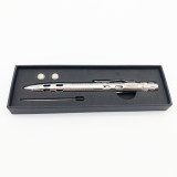 full stainless steel tactical pen with knife and light