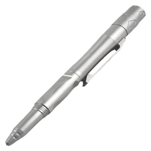 TC4 Titanium alloy tactical self defense pen with LED light