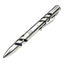 Titanium tactical pen with whistle and kinfe