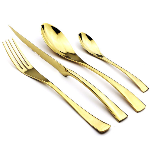 Kaya Cutlery Set Gold Color
