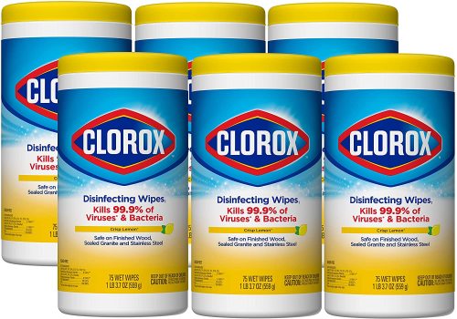 Us 48 00 Clorox Disinfecting Wipes Bleach Free Cleaning Wipes Crisp Lemon 75 Count Each Pack Of 6 M Personalhardwaretool Com