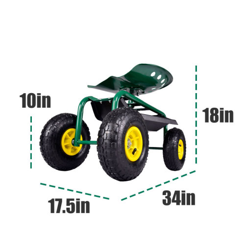 Us 179 99 Kapler Rolling Garden Cart Work Seat W Heavy Duty Tool Tray Planting Gardening M Kaplersports Com