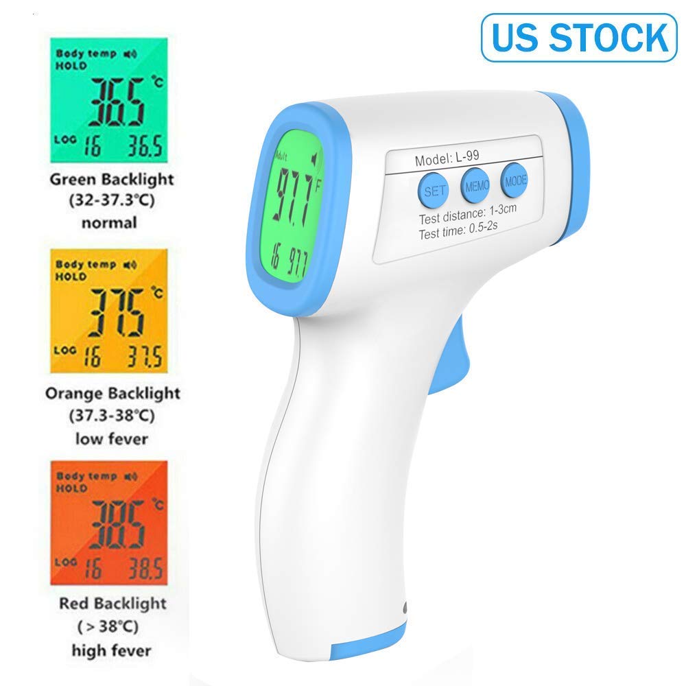 Non-Contact Digital Forehead Thermometer for Baby Kids Adults Head Thermomete L 