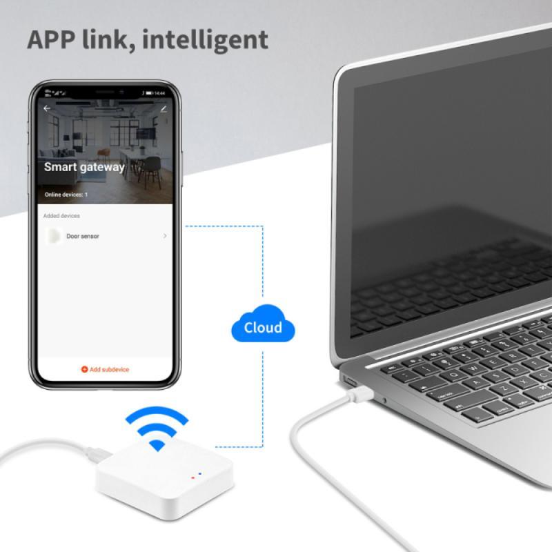 US$ 12.99 - Tuya ZigBee 3.0 Smart Gateway Hub Smart Home Bridge Smart