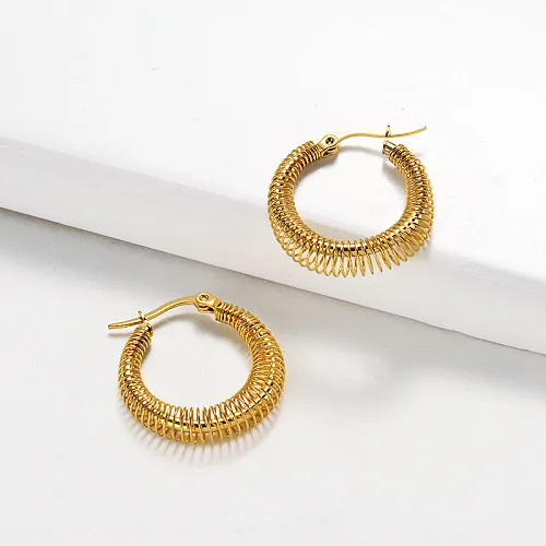 Stainless steel Hoop Earrings -SSEGG143-18264