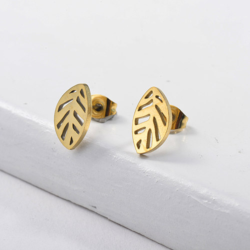 Gold Plated Small Stud Earrings -SSEGG143-9093