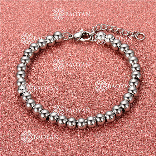 Bracelet avec bolas en acier inoxydable pour femmes, SSBTG95-6328