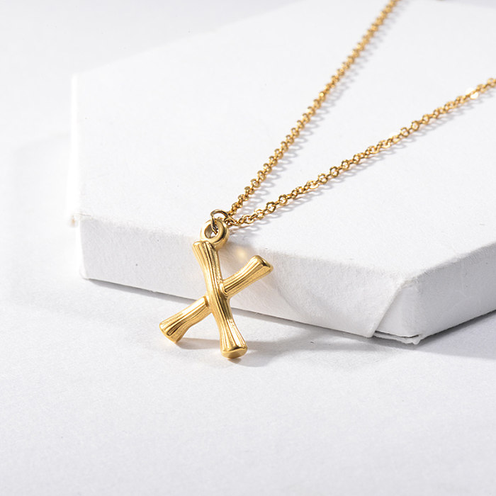 New Design Letter X Pendant Necklace For Women