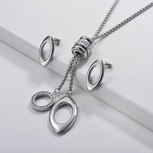 Simple Long Necklace Jewelry Sets