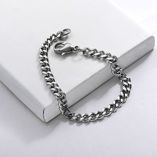 Bracelet chaîne en acier inoxydable pour femme et pour homme