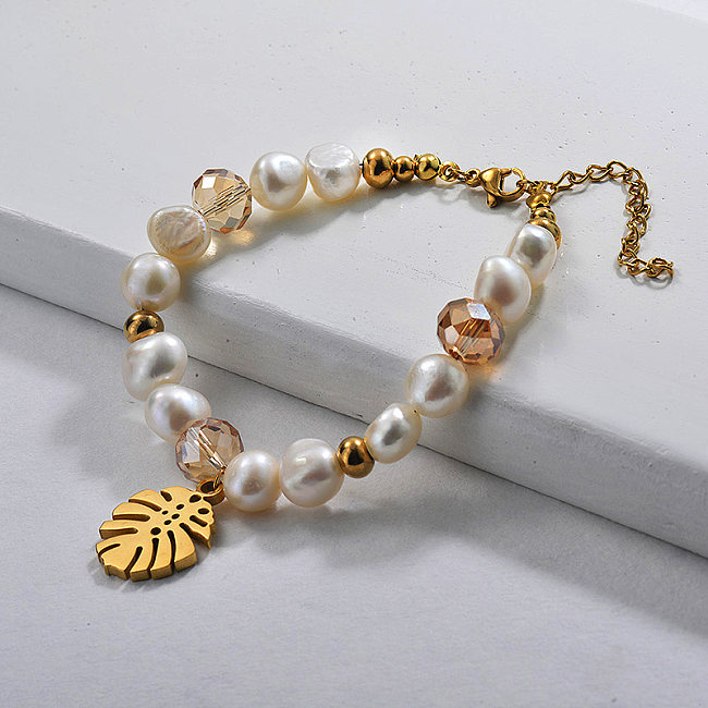 Fresh Water Pearl Charm Beaded Bracelets