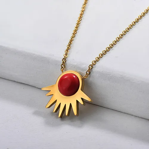 Cat Eye Semi Precious Stone Necklace