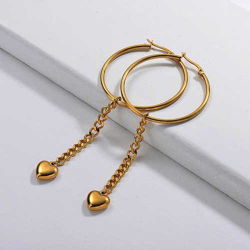 Wholesale Jewelry Heart Hoop Earring