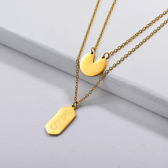 Gold Plated Double layer Necklace