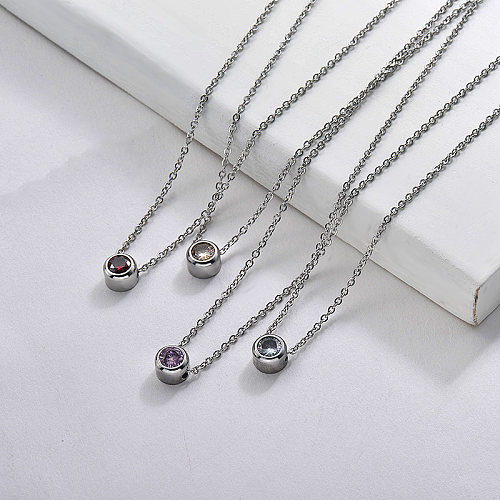Stainless Steel Bling Necklace Set