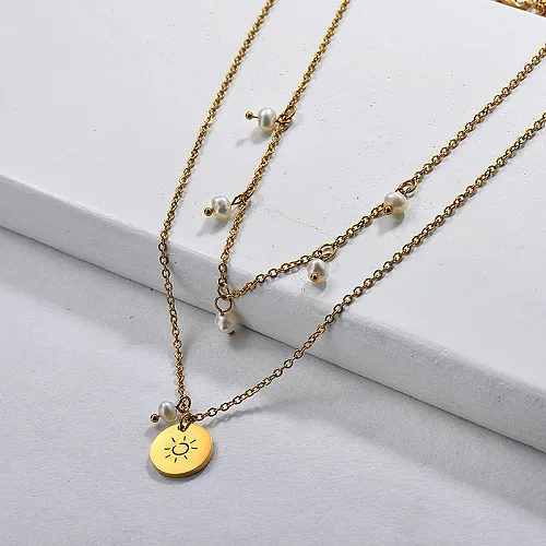 Real Fresh Water Pearl Layered Necklace